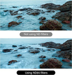 7artisans Nano Magnetic Filter UV Filter ND Light Reduction Filter/CPL Polarization Filter/GND Gradient Filter/Black Mist 1/4 Portrait Photography Filter Suitable for Lens(72mm ND64)