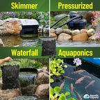 Aquatic Experts 1.5" Large Bio Balls for Ponds – Biological Filter Media for Waterfalls & Outdoor Pond Filters, Treats Up to 1,000 Gallons (300 Count + 14" x 20" Mesh Bag)