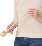 REDECKER Extra Long Bottle Brush Cleaner - Horsehair and Beechwood Handle for Vases, Pitchers, Mugs, and Baby Bottles, 16-1/2 Inch, Dense Natural Bristles - Long Handle Horse Hair Brushes