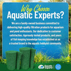 Aquatic Experts Green COARSE Pond Filter Pad - 2 inch Thick - Bulk Roll Water Garden Filter Pond Media - Made in USA, (16" x 56")