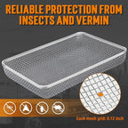 TONDA RV Furnace Vent Screen, Bug Screens Heater Vent Cover for Camper with Installation Tool and Silicone Rubber, 4 Pack