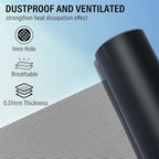 39x16 inch Customizable DIY Floor Vent Covers, Magnetic PVC Vent Mesh for Wall, Ceiling & Home Floor, PC Case Dust Mesh Filter