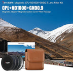 7artisans Nano Magnetic Filter UV Filter ND Light Reduction Filter/CPL Polarization Filter/GND Gradient Filter/Black Mist 1/4 Portrait Photography Filter Suitable for Lens(77mm 3-in-1 Set)