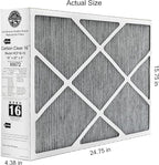 Lennox Healthy Climate Lennox X6672 16x25x5 Healthy Climate Carbon-Clean MERV 16 Filter Bundle with Same Day Supply Filter Change Reminder Magnet (2-Pack) 2 Count (Pack of 1)
