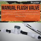 LiquaGen Portable - 6 Stage Dual Use (Drinking & 0 PPM Aquarium Reef/Deionization) Reverse Osmosis Water System (RO/DI) w/pH Alkaline Mineral Restoration Filter (75 GPD)