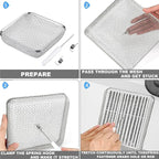 SVNR 1 Pack Flying Insect Screen for RV Refrigerator Vents, 4.5" x 4.5" x 1.4", Camper RV Furnace Vent Screen Accessories.