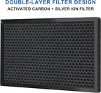 Replacement 3-Stage Filter Set for WEIWORLD 8/10 Inch Purification Box, Includes Pre-Filter, H11 HEPA, and Activated Carbon Filter