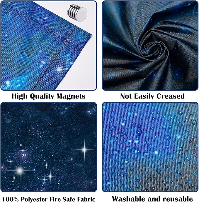 Fluorescent Light Covers - Classroom Covers for Ceiling Lights, 1 PCS 4 x 2 Feet Magnetic Light Filters, Classroom, Office Decor (Starry Sky)