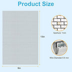 32 Pcs 13x9 (33cmx23cm) 20 Mesh 304 Stainless Steel Wire Mesh Sheet, Rustproof Metal Mesh Sheet Screen for DIY Crafts, Vent Covers, Garden Fencing, Window Protection & Industrial Filters