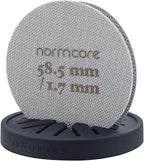 Normcore Puck Screen Stand - Silicone Puck Screen Holder - Compatible with 58.5mm 53.3mm 51mm Reusable Coffee Filters and Espresso Machine Portafilter Basket - Black