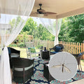 RYB HOME 2 Panels Garden Netting Size Adjustable Porch Screen Mesh Outdoor Curtains Lightweight Mosquito Curtains for Patio Gazebo Pool Hut Bug Netting, White, 59 inches Wide x 120 inches Long
