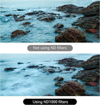 7artisans Nano Magnetic Filter UV Filter ND Light Reduction Filter/CPL Polarization Filter/GND Gradient Filter/Black Mist 1/4 Portrait Photography Filter Suitable for Lens(82mm ND1000)