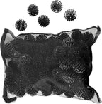 HQRP 100 pcs Bio Balls Filter Media 1.5 Inch - Large Bio Ball for Aquarium, Pond, Waterfall, Fountain Filter Media in Mesh Bag with Zipper