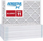 12x16x1 AC and Furnace Air Filter by Aerostar - MERV 11, Box of 12