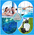 1.5 lbs Pool Filter Balls for Sand Filter, Reusable Pool Sand Filter Balls, Efficient Pool Fiber Filter Balls, Blue Filter Media Balls for Pool (Equals 55lbs Pool Filter Sand) (1, White)