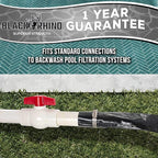 U.S. Pool Supply Pool Backwash Hose 2 Inch Diameter x 100 Feet - Discharge Hose for Pump, Sand Filter & Sump Pump Hoses - Burst Resistant Lay Flat Drainage Hoses for Inground & Above Ground Pools