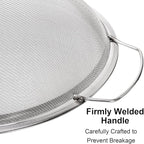 Jucoan 2 Pack Fine Mesh Paint Strainer, 11.5 Inch Stainless Steel 60 Mesh Paint Filter Fit 5 Gallon Bucket for Filter Oil, Water Based Oil Paints, Honey Funnel Filter