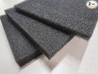 10 ppi Reticulated Sponge Black Regicell Automotive Air Filter, Noise Suppression Filtration, Speaker Foam Size: (2PCS) 54" x 36" x 1/2" Thick