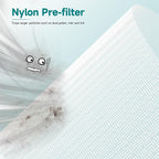2 Packs HH001 Filter Replacement for Hynik Alviera HH001 Air Cleaner Purifier, 3 Stages Filtration of Premium Filter, Activated Carbon and pre-filter with Extra 8 Pieces Aroma pads