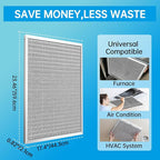 UBeesize 18x24x1 Reusable Electrostatic Air Filter HVAC AC Furnace Filter,MERV 8, Washable, Lasts a Lifetime,Permanent Air Filter,Breathe Fresher,Home And Office(Actual Size:17.44x23.46x0.82 Inch)