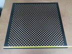 2'x2' Black Plastic Perforated Tile, 5 Pack, with 1/2" Holes