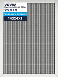 14x24x1 Air Filter-MERV 8, Washable & Reusable Electrostatic Air Filter, AC/HVAC Furnace Filter, Lasts a Lifetime, Permanent Filter, Breathe FresherHome And Office Actual Size:13.5x23.5x0.86Inch