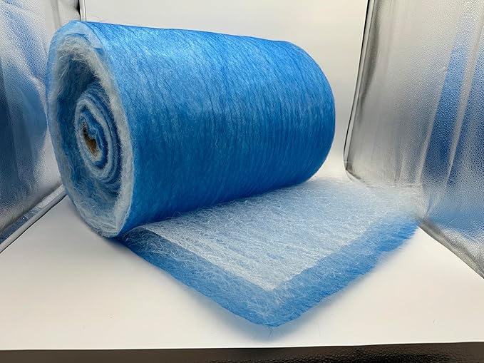 wioboy Paint Booth Exhaust Filter Roll (40.5" x 200ft), Spray Booth Filter, Fiberglass Paint Arrestor for Air Filter System(18 Gram)