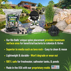 Aquatic Experts 1.5" Large Bio Balls for Ponds – Biological Filter Media for Waterfalls & Outdoor Pond Filters, Treats Up to 6,600 Gallons (2000 Count, Bulk Box – No Mesh Bags)