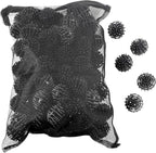 HQRP 100 pcs Bio Balls Filter Media 1.5 Inch - Large Bio Ball for Aquarium, Pond, Waterfall, Fountain Filter Media in Mesh Bag with Zipper