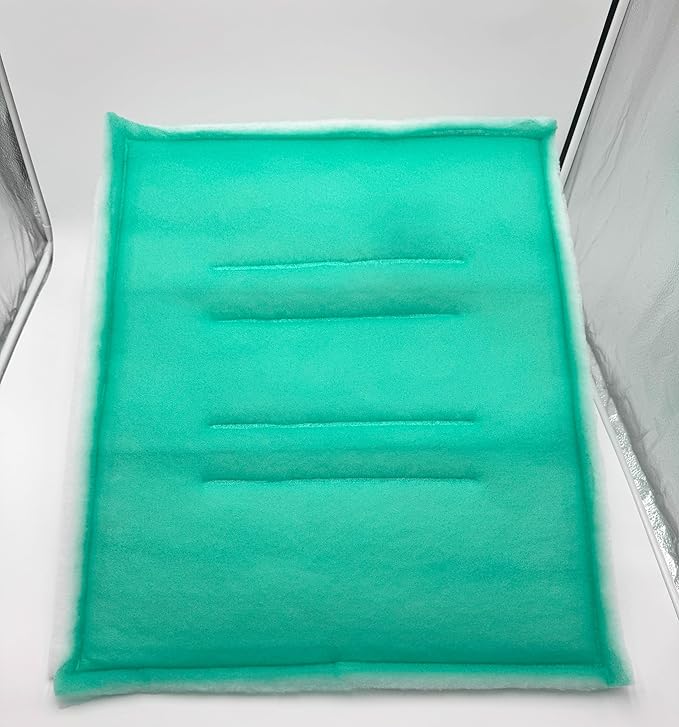 Paint Booth Intake Air Filter Panel, Crossdraft Spray Booth Filter Pad (20/case, 25" x 20")