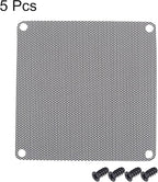 uxcell PC Dust Fan Screen with Screws for Cooling Dustproof Case Cover PVC 90mm 5pcs