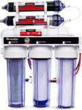 LiquaGen Portable - 6 Stage Dual Use (Drinking & 0 PPM Aquarium Reef/Deionization) Reverse Osmosis Water System (RO/DI) w/pH Alkaline Mineral Restoration Filter (75 GPD)