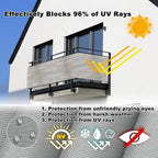 Privacy Screen Protector 2.6' x 65.6' UV Protection Weather Resistant Waterproof Outdoor Dog Fence, Included Cable Ties Customized size for Garden Wall, Patio Gate, Patio Deck, Weaving Pattern