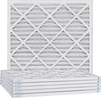 Aerostar 25x25x1 MERV 11 Air Filter, Pleated AC Furnace HVAC Filters (24.5x24.5x0.75), for Allergies Asthma Dust Pet Dander Smoke Bacteria Viruses, MPR 1500 FPR 10, USA, 6 Pack