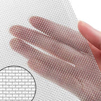 2 Pack 304 Stainless Steel Wire Mesh Screen 20 Mesh 11.8 x 11.8 Inch Metal Meshes Screen Woven Wire Meshes 1mm Hole Easy to Cut for Vent, Window Screens, Filters, Cage, Garden, Vent, Cage, Cabinet DIY