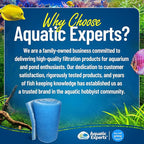 Aquatic Experts Classic Bonded Aquarium Filter Pad -18 Inches by 72 Inches by .75 Inch - Blue and White Aquarium Filter Media Roll Bulk Can Be Cut to Fit Most Filters, Made in USA (18" x 72")