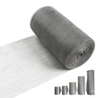 8" X 50 ft 304 Stainless Steel Mesh, Wire Mesh for Plants, Hole Fill Fabric Gap Blocker, Double Layer Metal Mesh Roll, Flexible Stretchy for Garden House and DIY (E-8" X 50 ft)