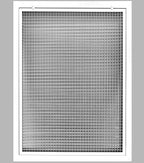 HVAC Premium 22" x 32" Cube Core Eggcrate Return Air Filter Grille for 1" Filter - Aluminum - White [Outer Dimensions: 24.5" x 34.5"]