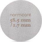 Normcore 58.5mm Puck Screen - Lower Shower Screen - Metal Coffee Reusable Filter for Espresso Portafilter Filter Basket 58mm - 1.7mm Thickness 150μm - 316 Stainless Steel